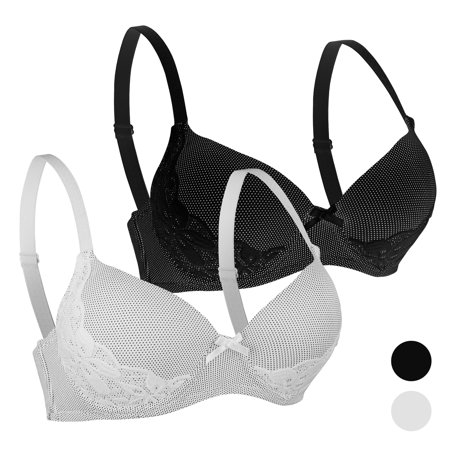 Brasier Paquete De 2 Piezas Diseño Super Sexy Con Relleno