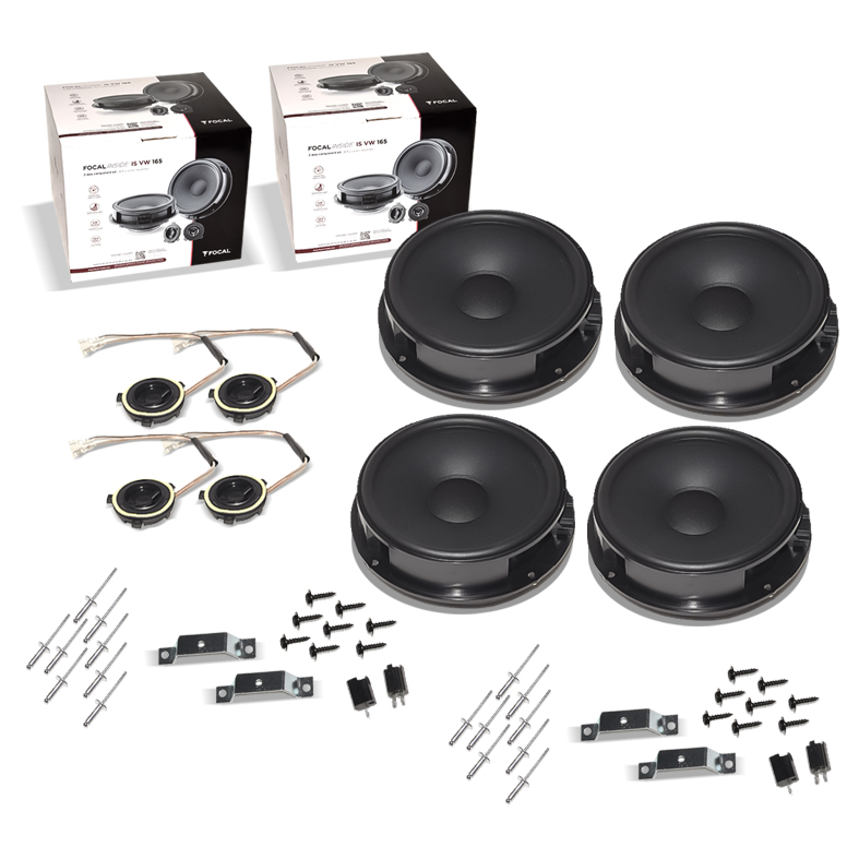 Bocinas Focal para auto Volkswagen 6.5 120w Max 2pares