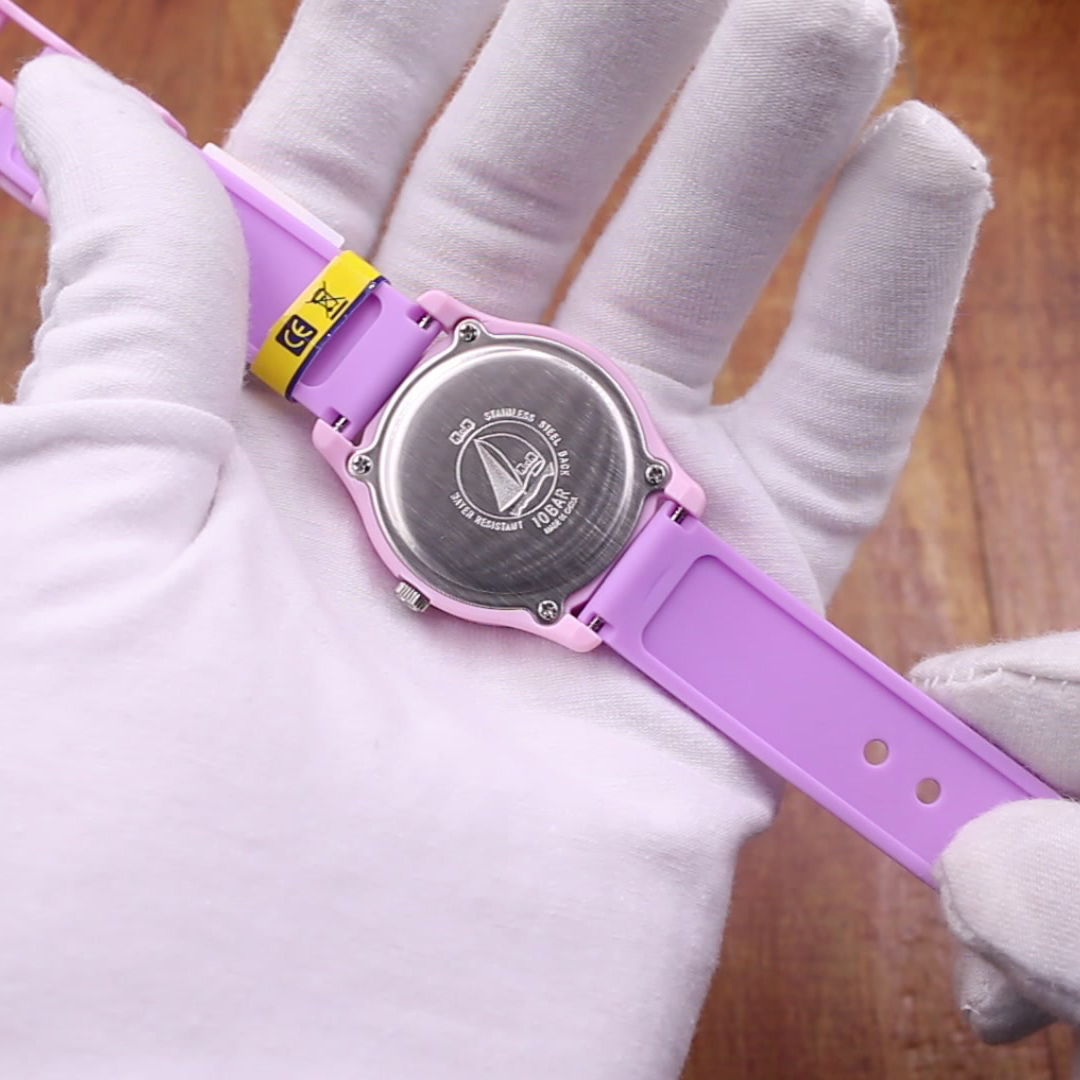 Reloj Infantil Para Niña Q & Q Análogo Multicolor Vs59j004y