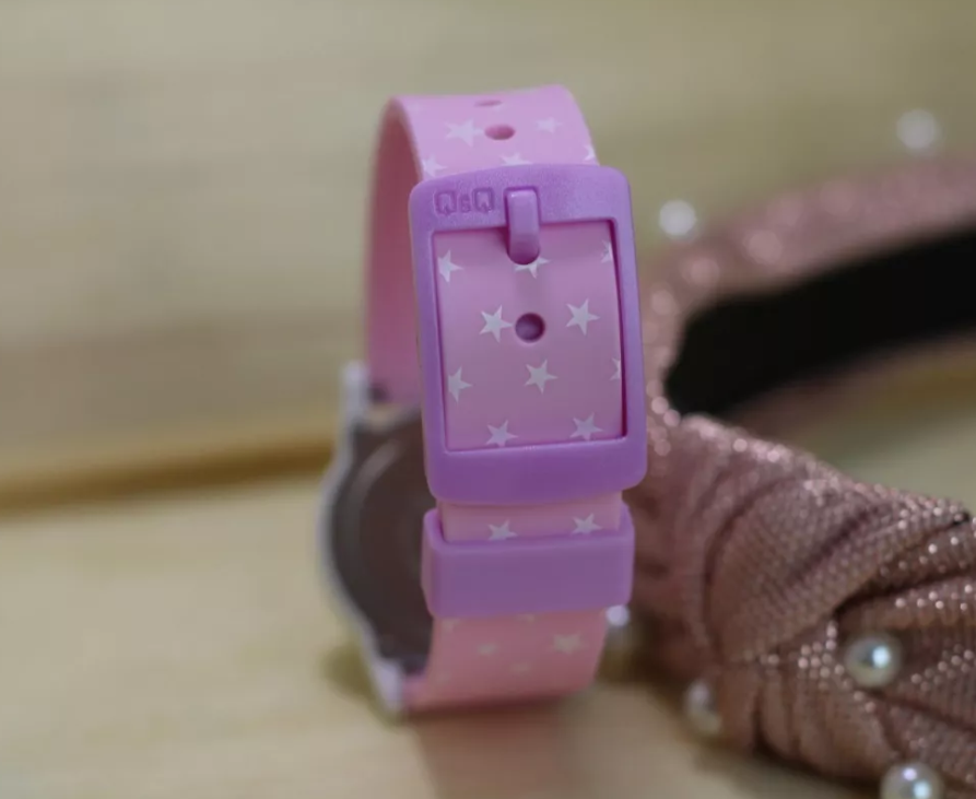 Reloj Infantil Para Niña Q & Q Análogo Multicolor Vs59j004y