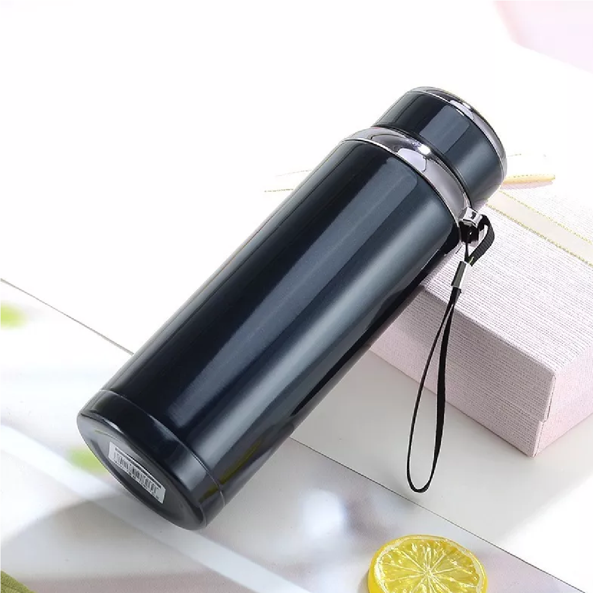 Termo De Acero Inoxidable Aislado Al Vacío 1000ml Azul