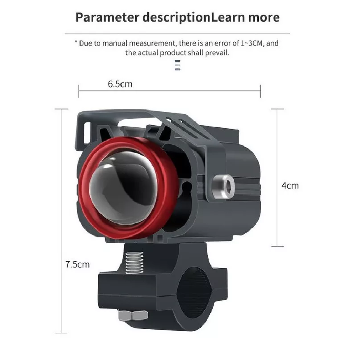 Par Faros De Lupa Luz Led  Luz Alta Y Baja Para Moto 70w