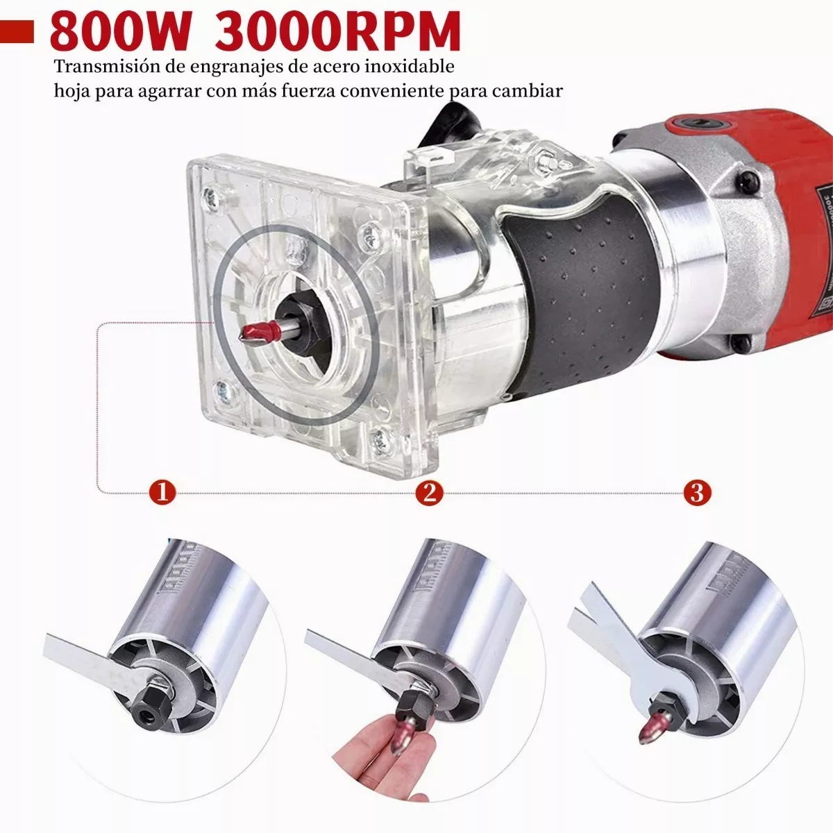 Router Madera Recortador Rebajadora De Bordes 110v 800w