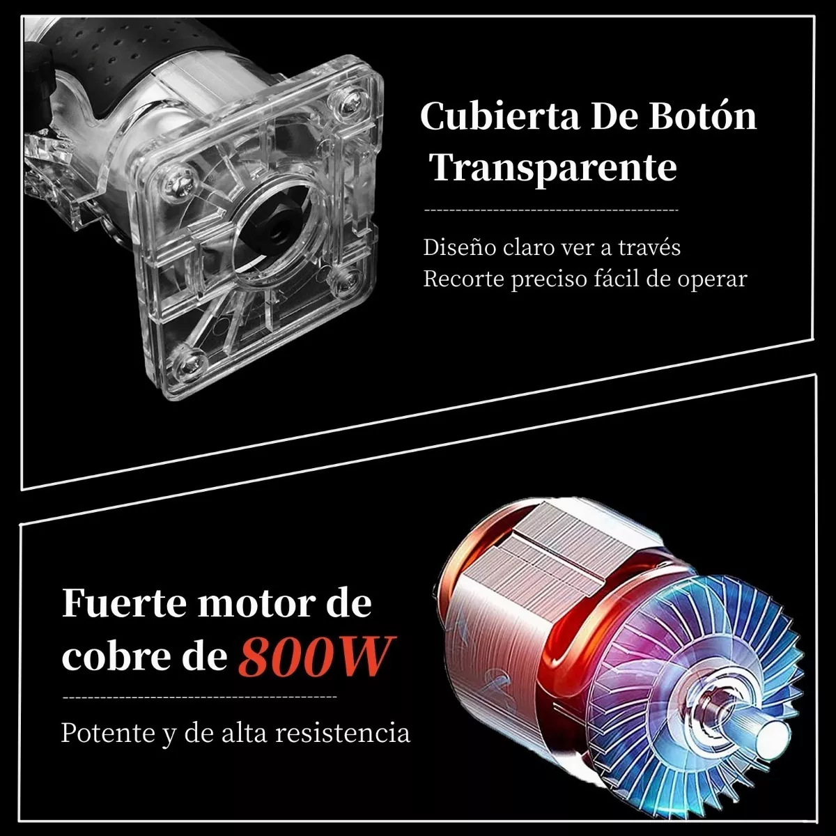 Router Madera Recortador Rebajadora De Bordes 110v 800w