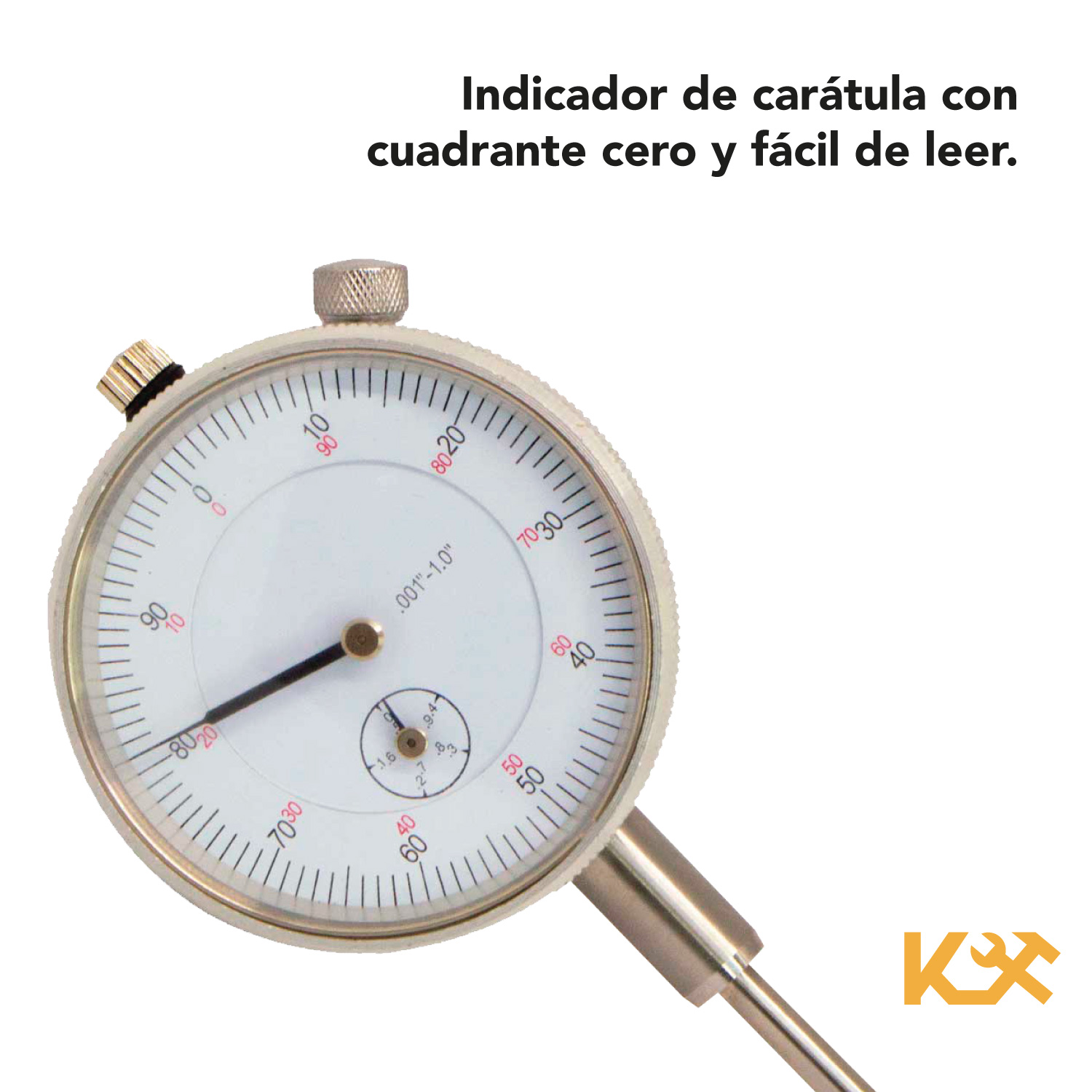 Indicador Caratula 0-1 Con Base Magnetica + Estuche Plastic 