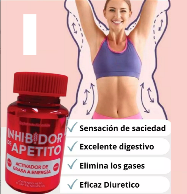 Keto Inhibidor de Apetito 2 botes con 30caps c/u 500mg Activador De Grasa A Energía