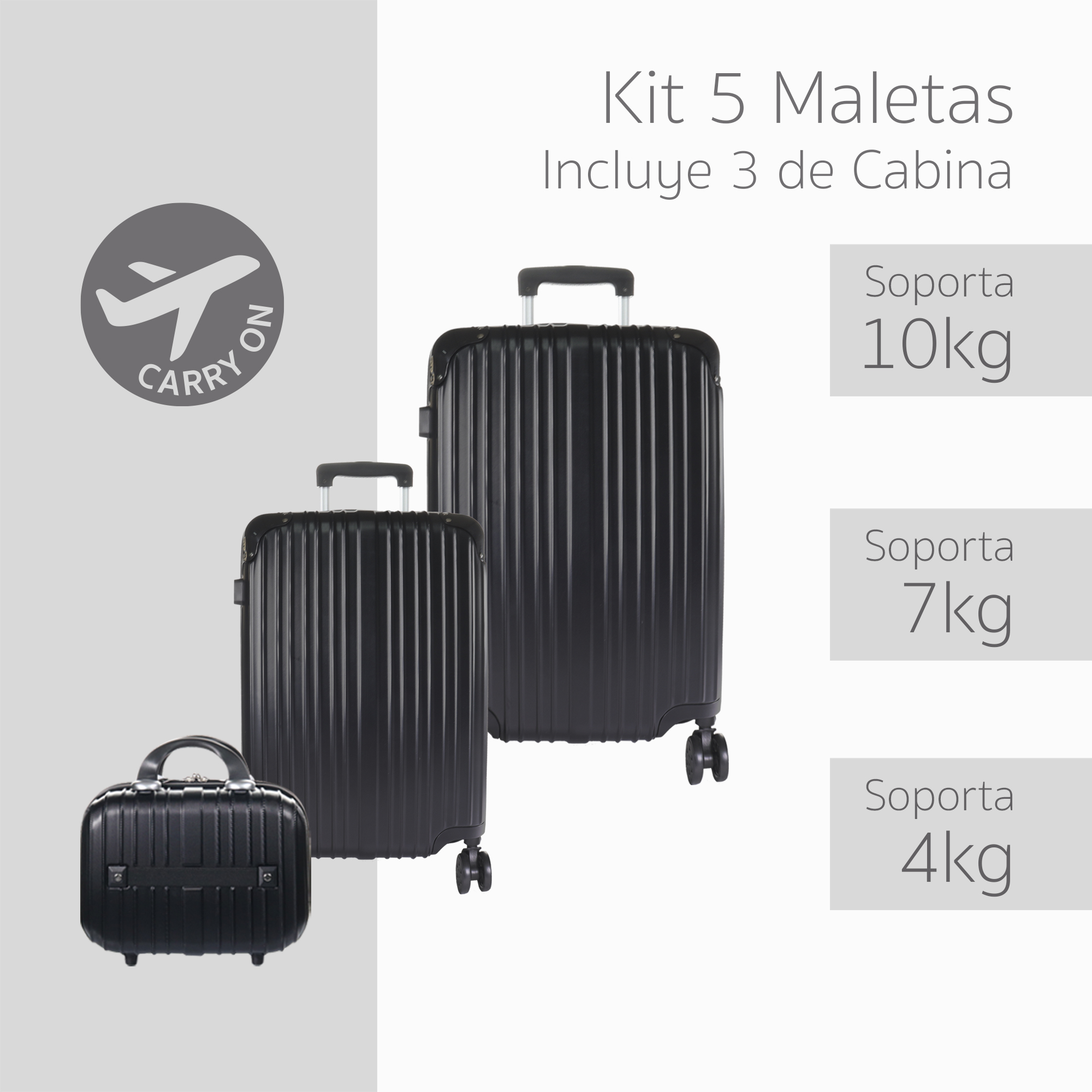 Maleta Viaje Cabina Avión De Mano Chica 8-10kg Envío Gratis