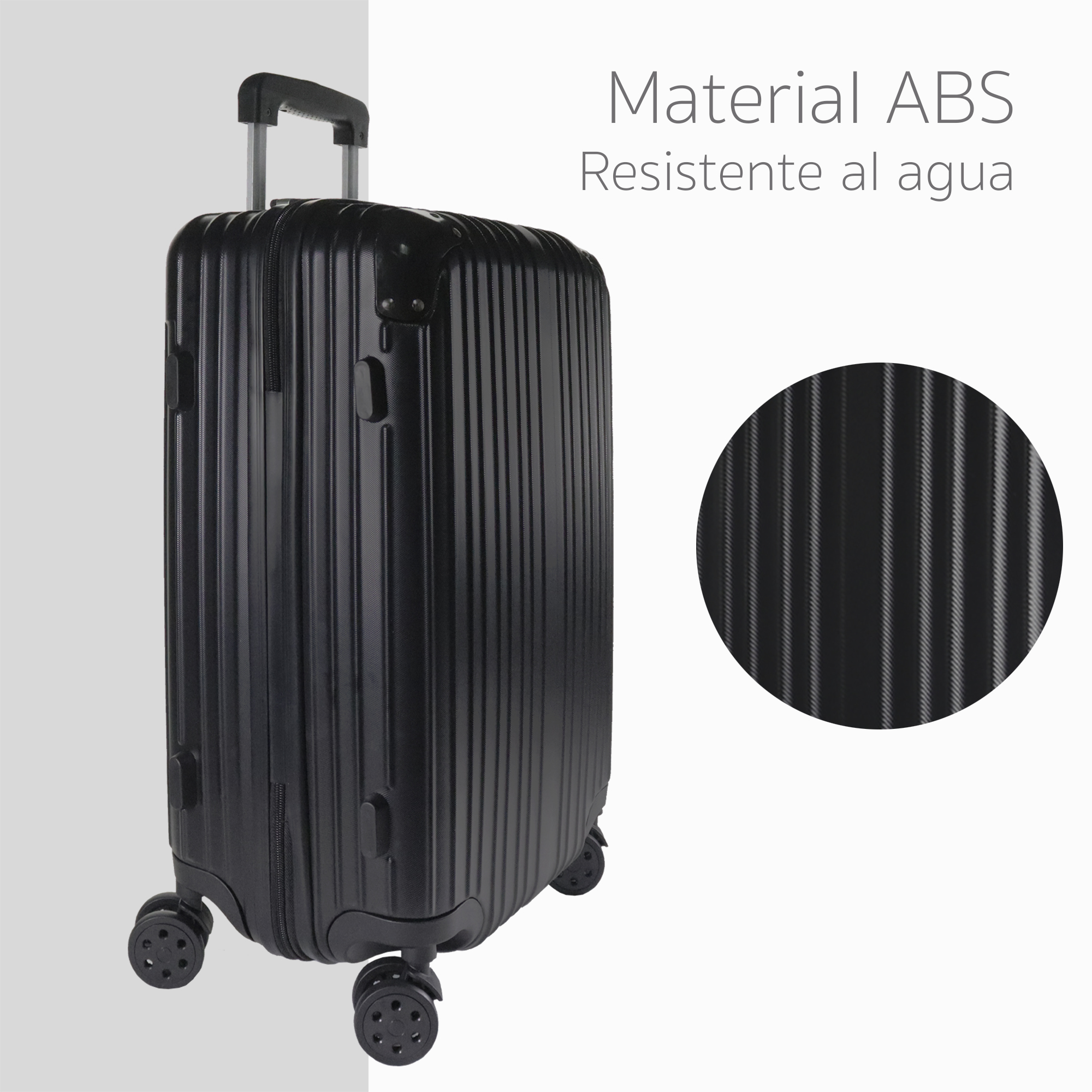 Set Maletas Rígidas con Ruedas 360 Juego Equipaje de Mano .