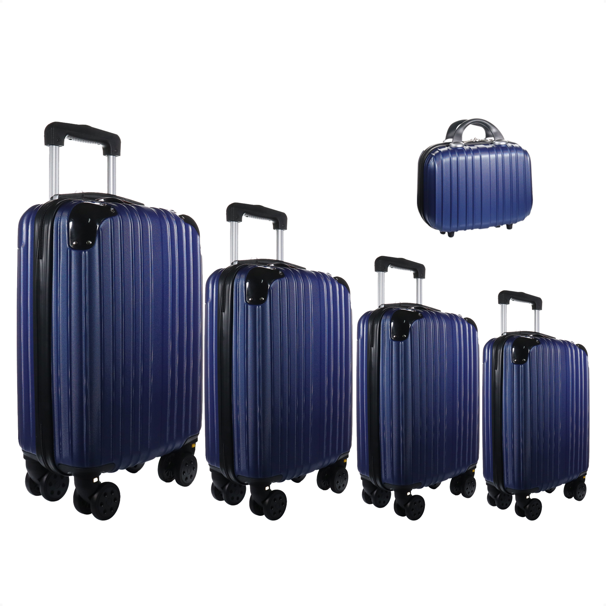 Set Maletas de Viaje Rígidas con Ruedas 360  Equipaje de Mano color azul.