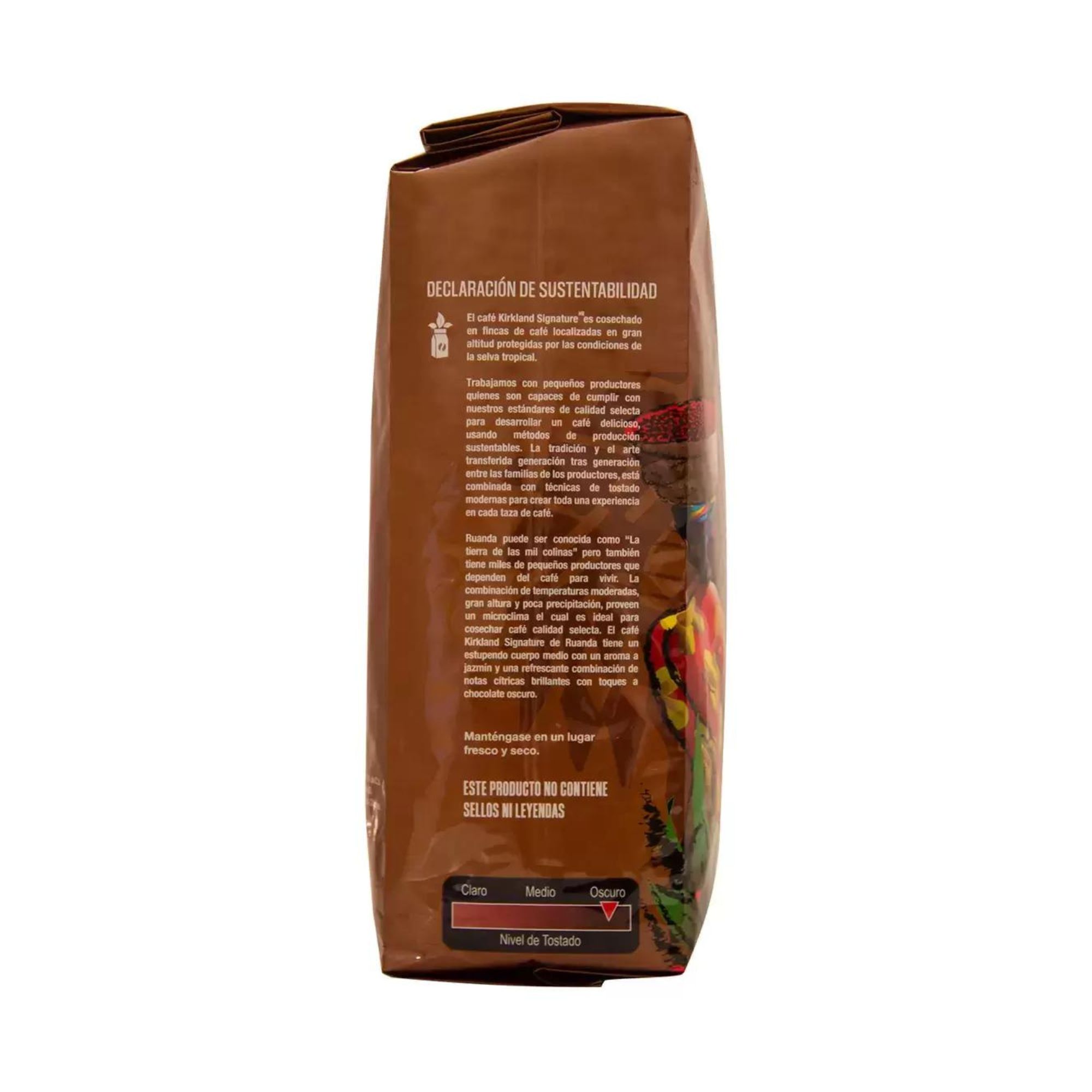 Café Gourmet Ruanda 100% Arábica Grano Entero 1kg Kirkland