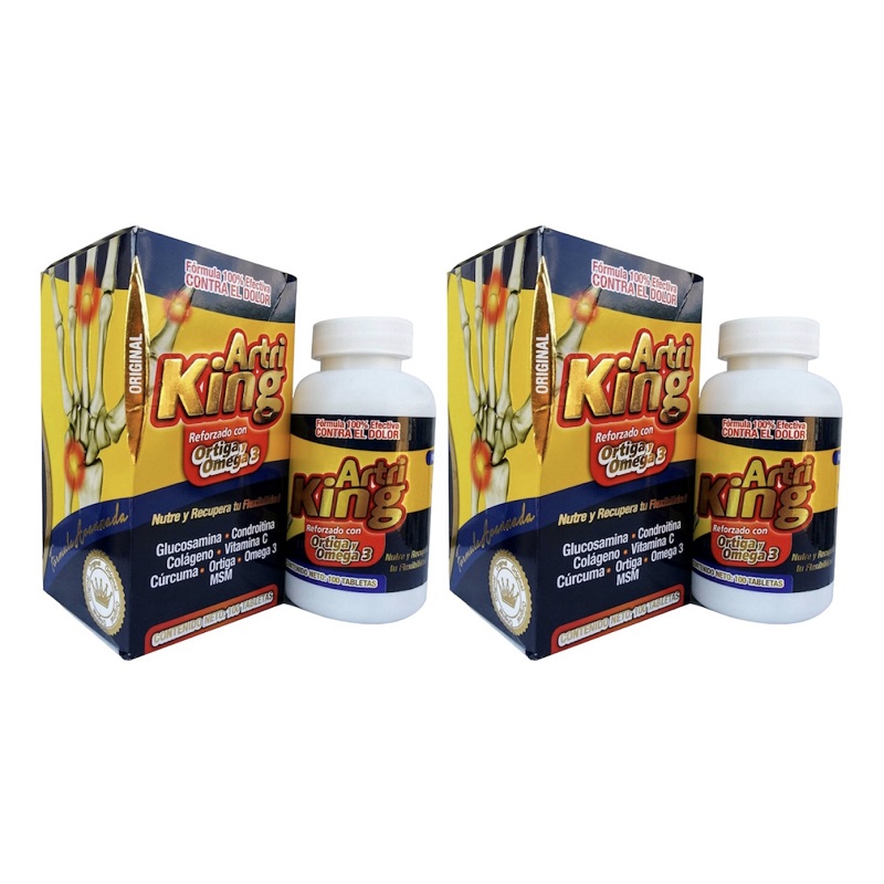 Artri King 2 botes con 100 tabletas Alivia el dolor de articulaciones