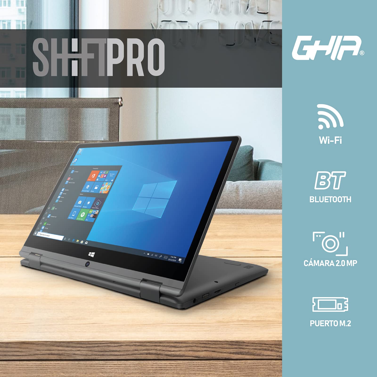 Mini Laptop Ghia Shift Pro 4gb 64gb Ssd Windows Office