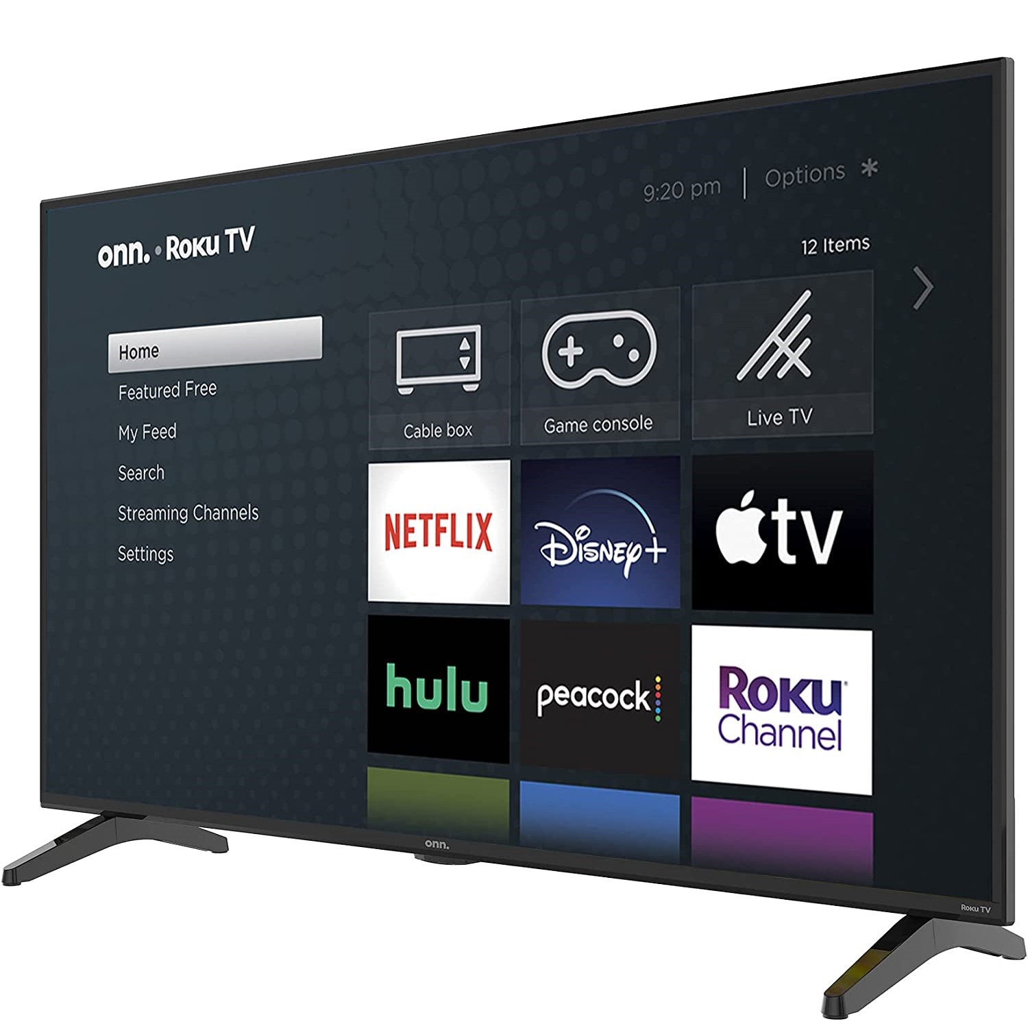 Smart Tv Onn 50 Roku OS 4K UHD HDR LED Apps 100012585