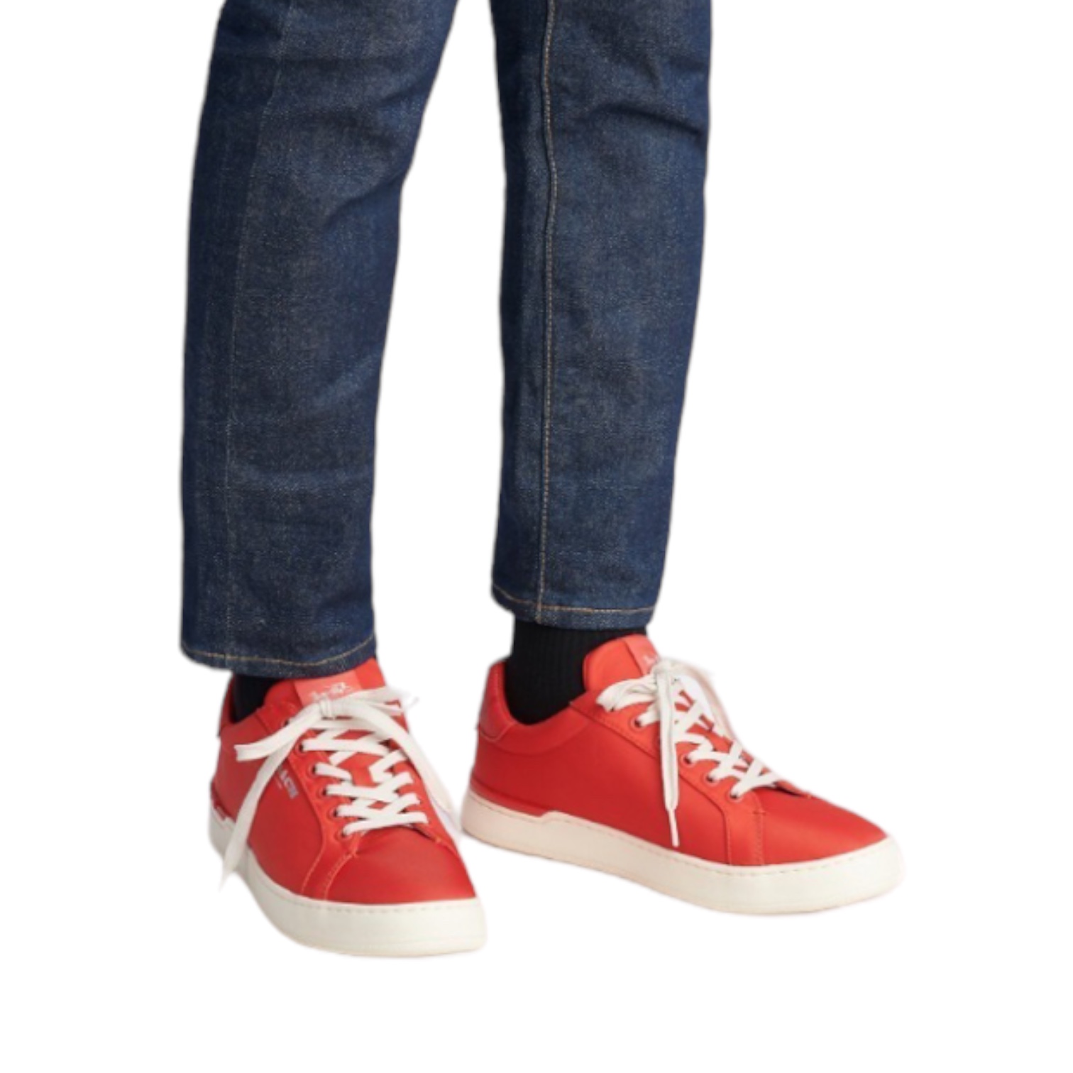 Tenis Coach Color Rojo De Caballero 100% Original Y Nuevo