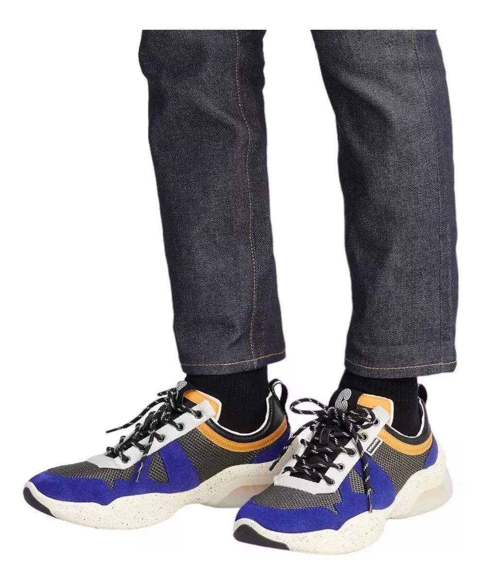 Tenis Coach Ctsl Runner Azul/café 100% Nuevo Y Original