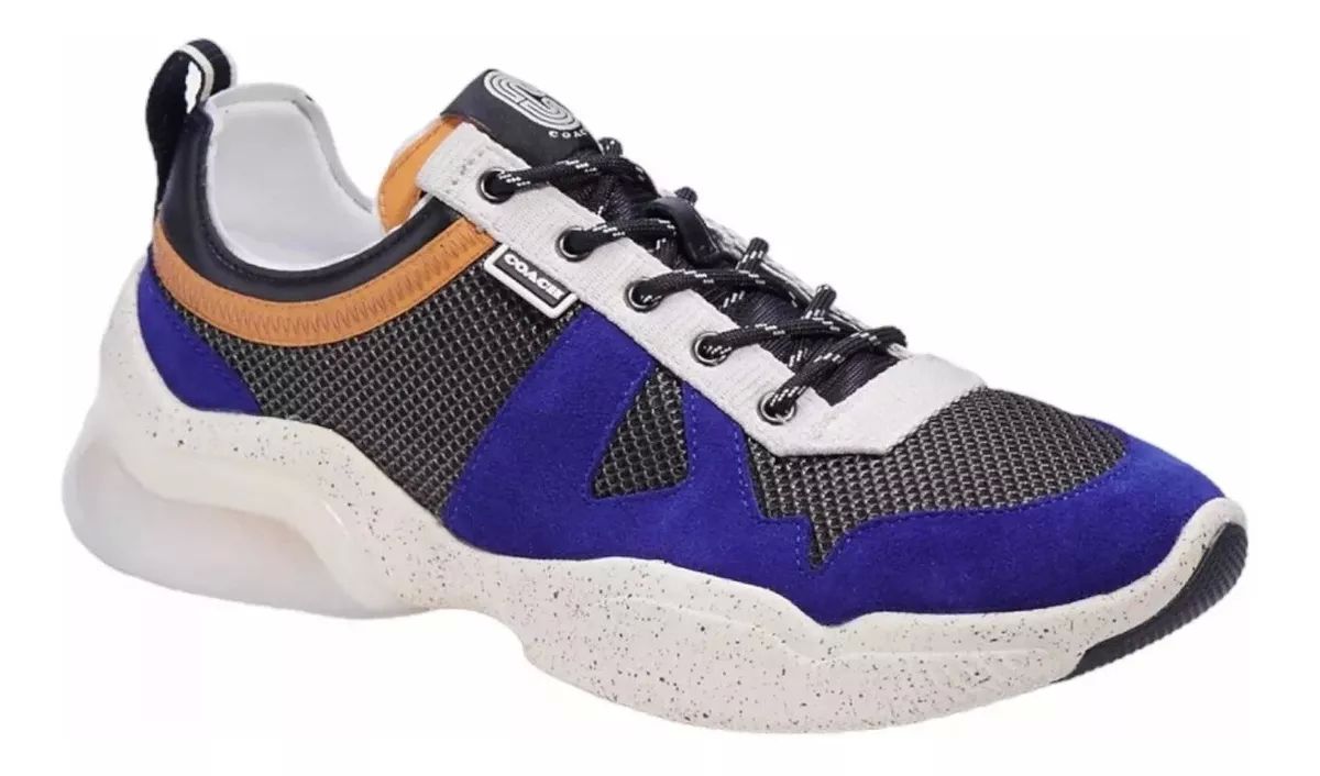 Tenis Coach Ctsl Runner Azul/café 100% Nuevo Y Original