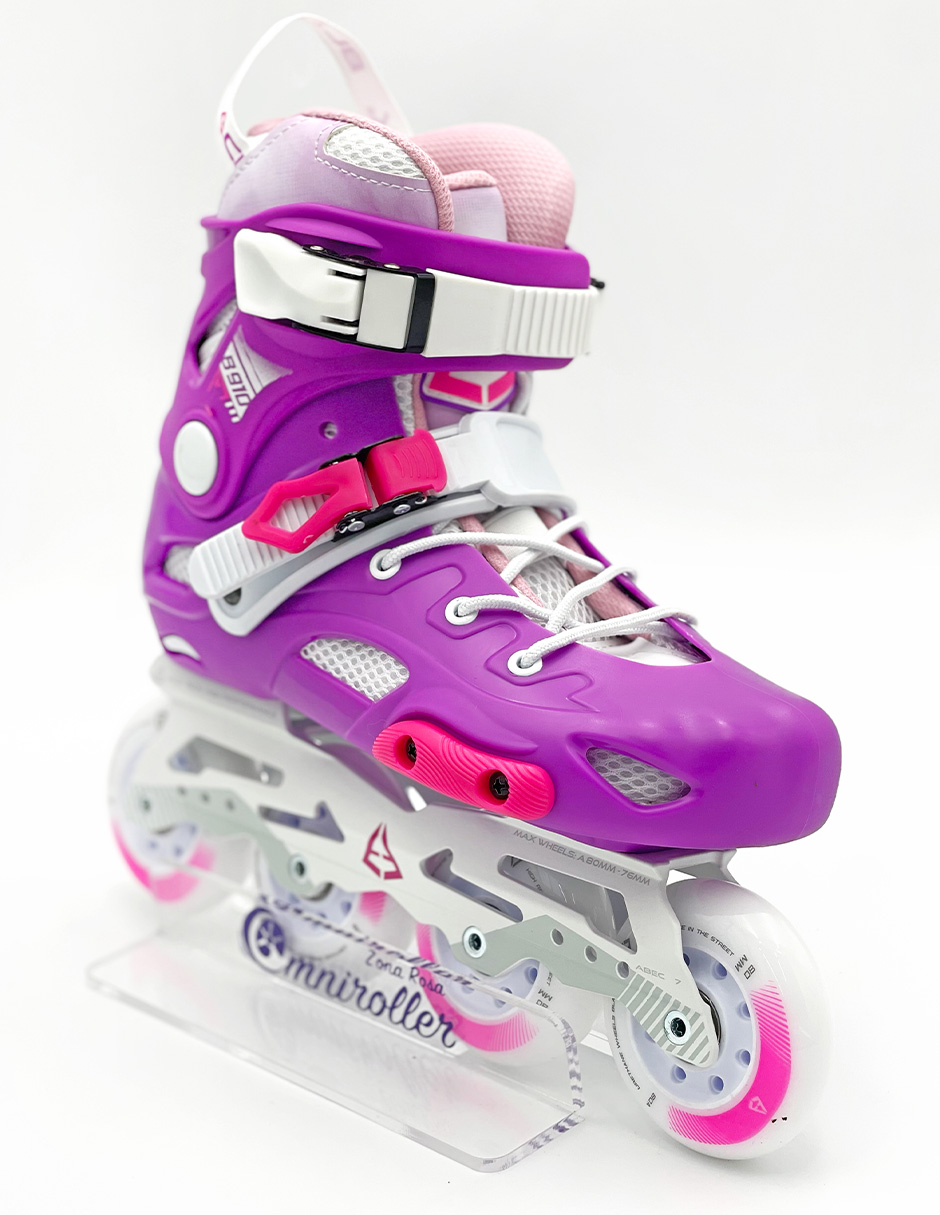 Patines Freeskate en Linea black con Fundas y Maleta Omniroller!