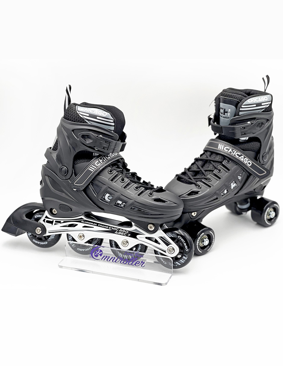 Patines Chicago 3 en 1 Ajustable con Fundas y Maleta Omniroller de Regalo!