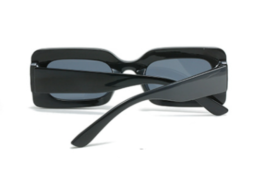 Lentes De Sol Mony Rectangular Negro By Rebel