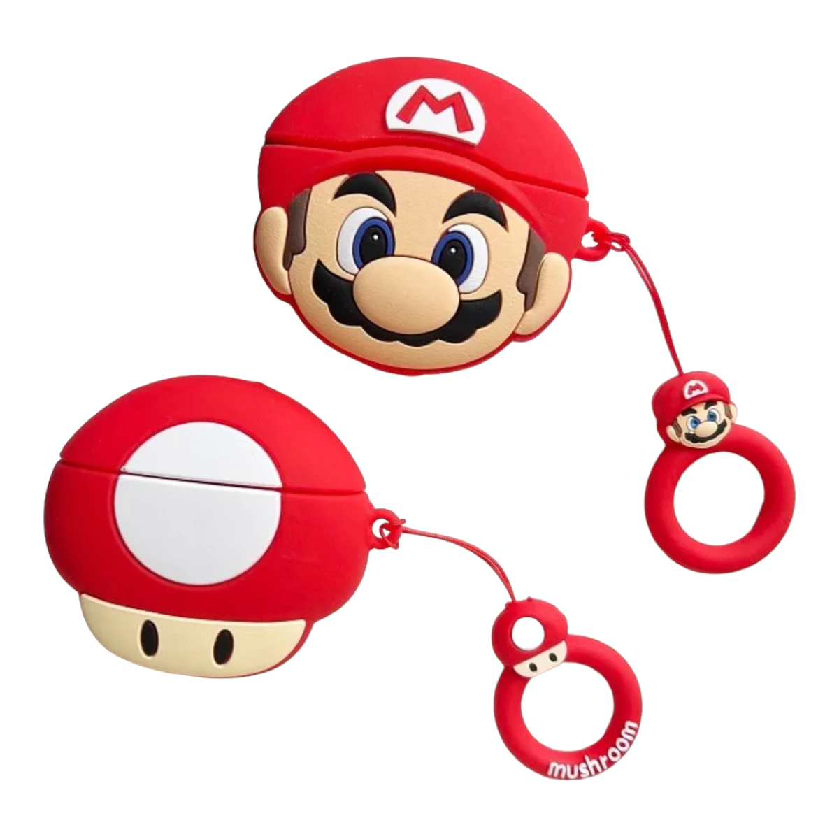Funda Case Protector Compatible Con AirPods Mario Bros, Toad