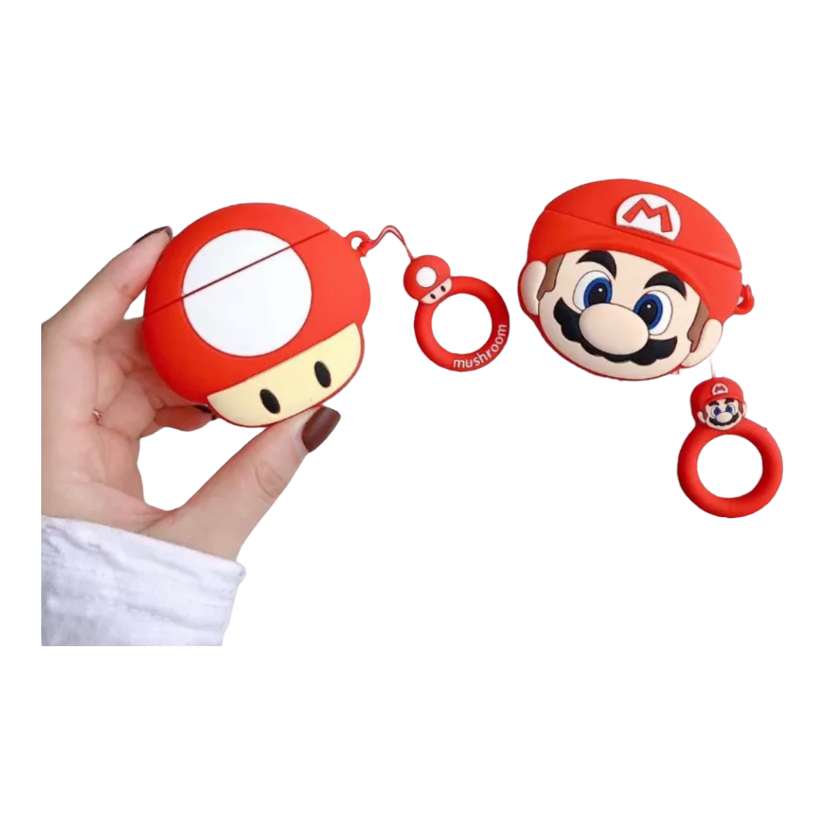 Funda Case Protector Compatible Con AirPods Mario Bros, Toad