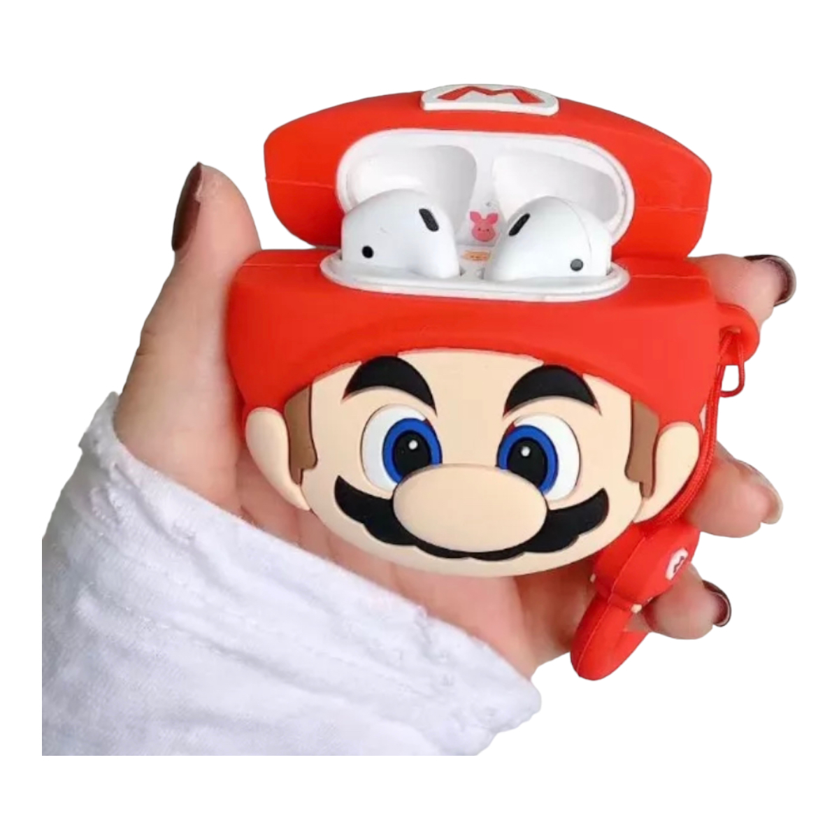 Funda Case Protector Compatible Con AirPods Mario Bros, Toad
