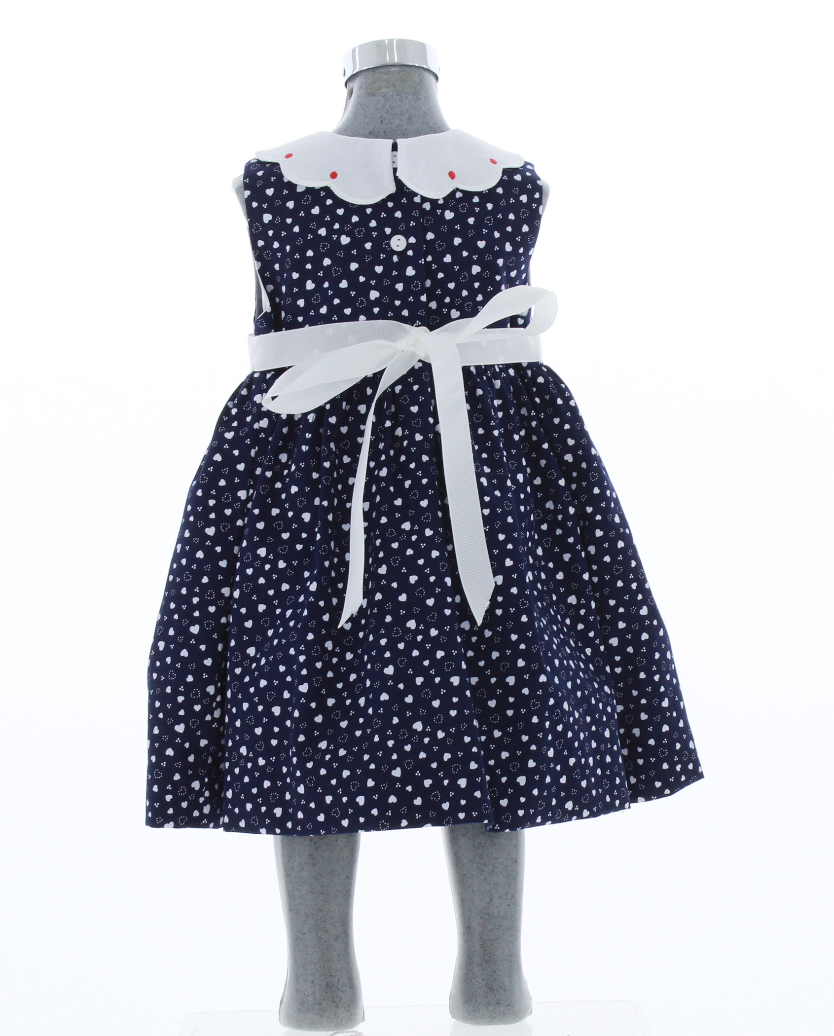 Vestido para Niña Pequeña Bebe Azul Marino 3476 1 a 5 años.