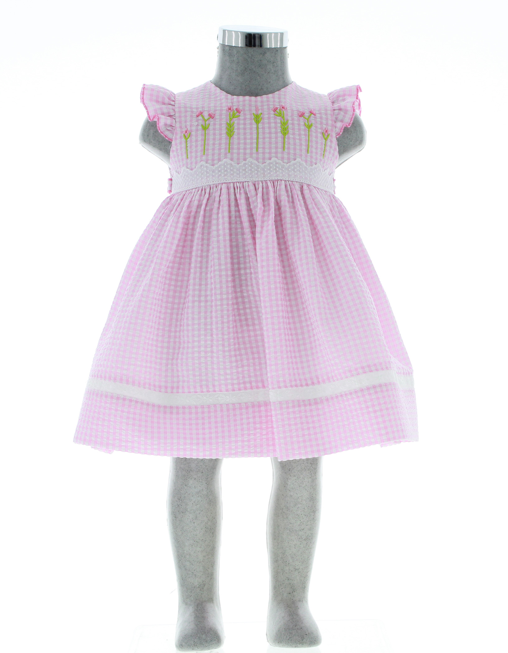 Vestido para Niña Pequeña Bebe Rosa 3477 1 a 5 años.