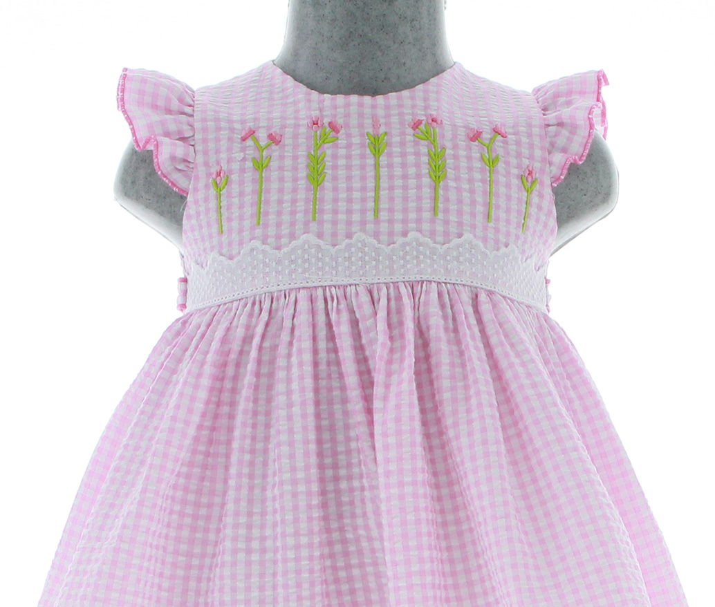 Vestido para Niña Pequeña Bebe Rosa 3477 1 a 5 años.