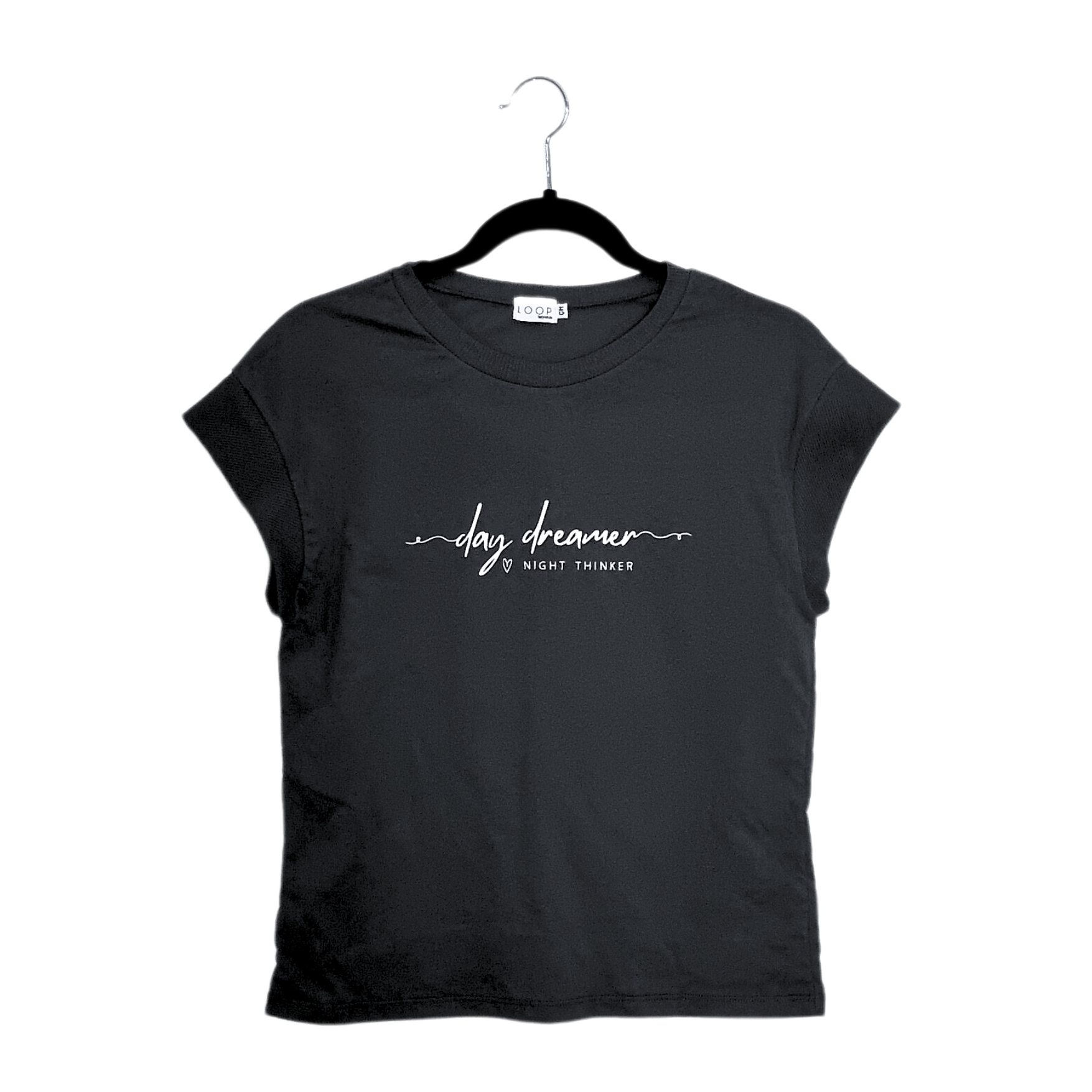 Playera TLS The Loop Shop moderna con frase day dreamer para mujer