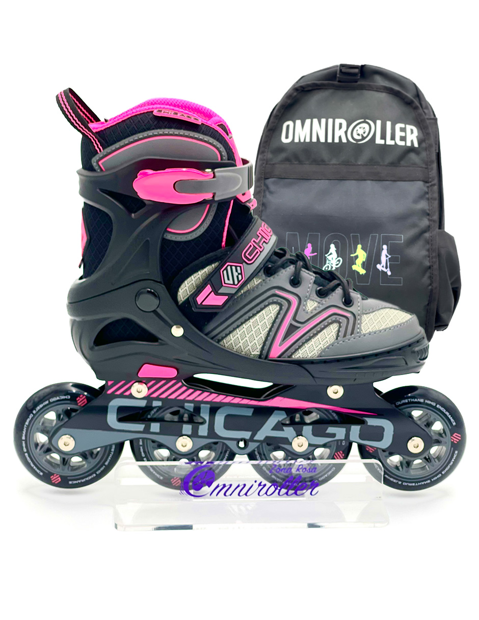 Patines Fitness Ajustables Chicago con Fundas y Maleta Omniroller