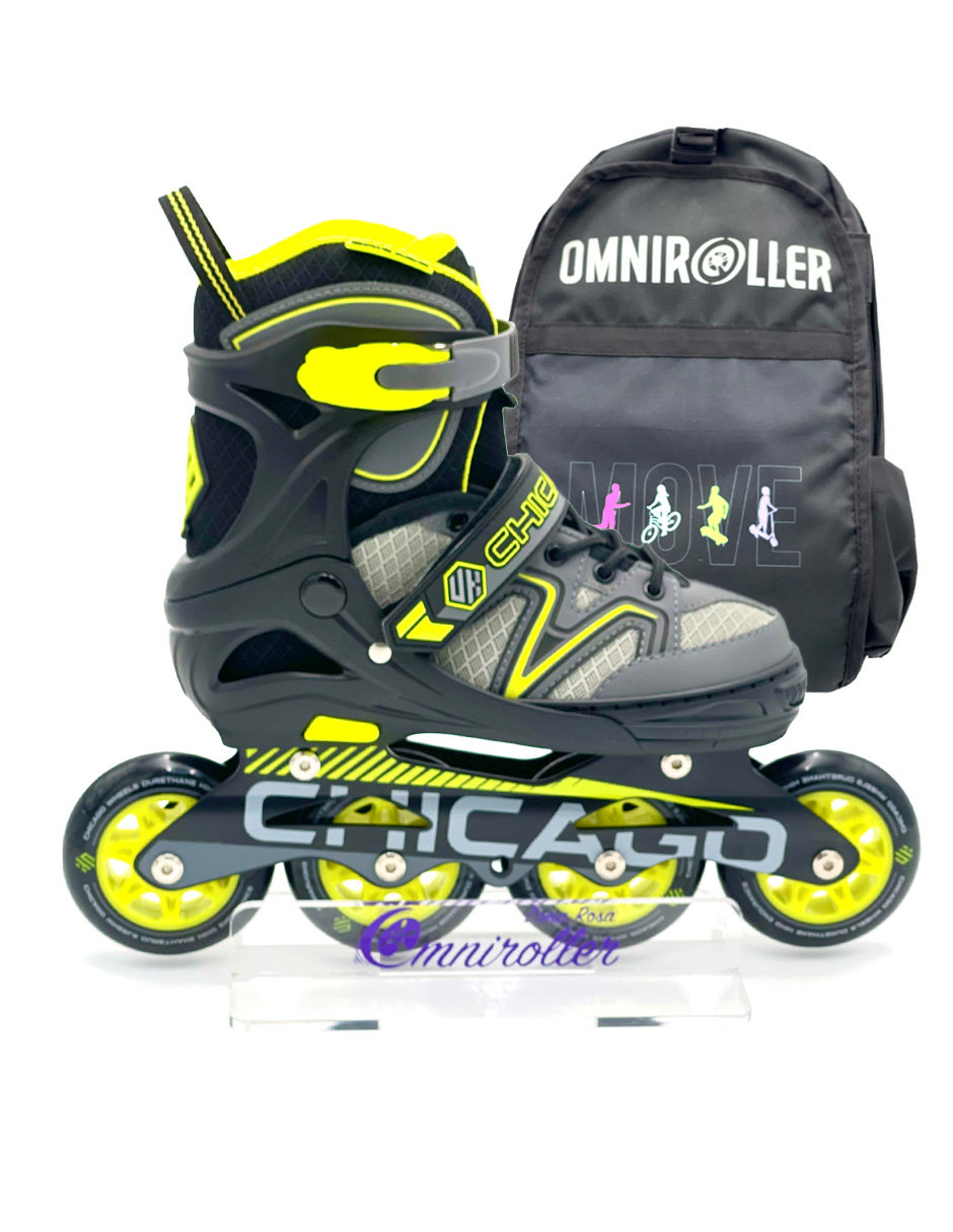 Patines Fitness Ajustables Chicago con Fundas y Maleta Omniroller