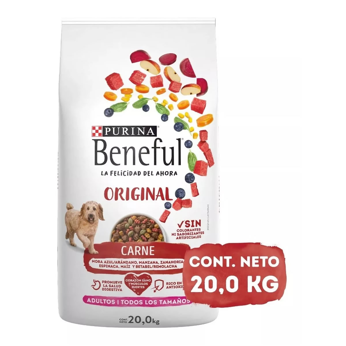 Croquetas De Perro 20 Kg Carne Purina Beneful 98577 SMS
