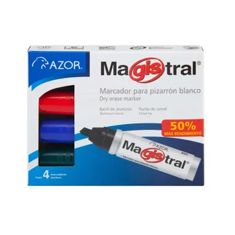 Plumones Para Pizarrón 2 Paquetes 8 Piezas Azor 11392 SMS
