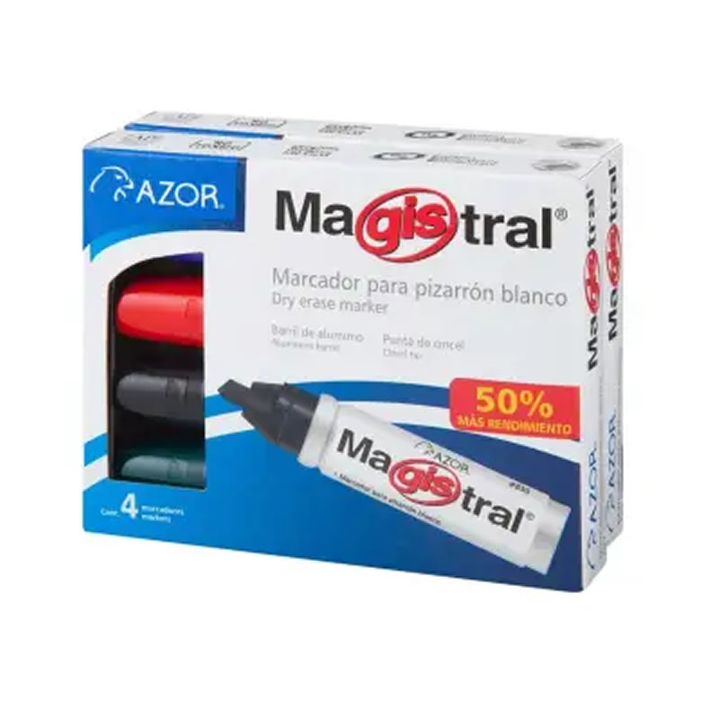 Plumones Para Pizarrón 2 Paquetes 8 Piezas Azor 11392 SMS