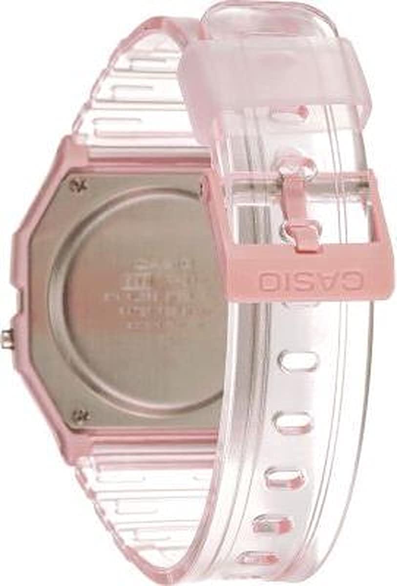 Reloj Unisex Casio F-91WS-4 Skeleton Vintage luz led con cronómetro y alarma
