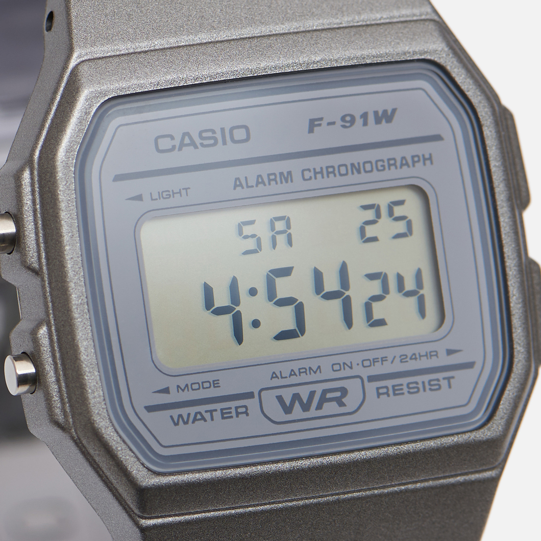 Reloj Unisex Casio F-91WS-8 Skeleton Vintage luz led con cronómetro y alarma