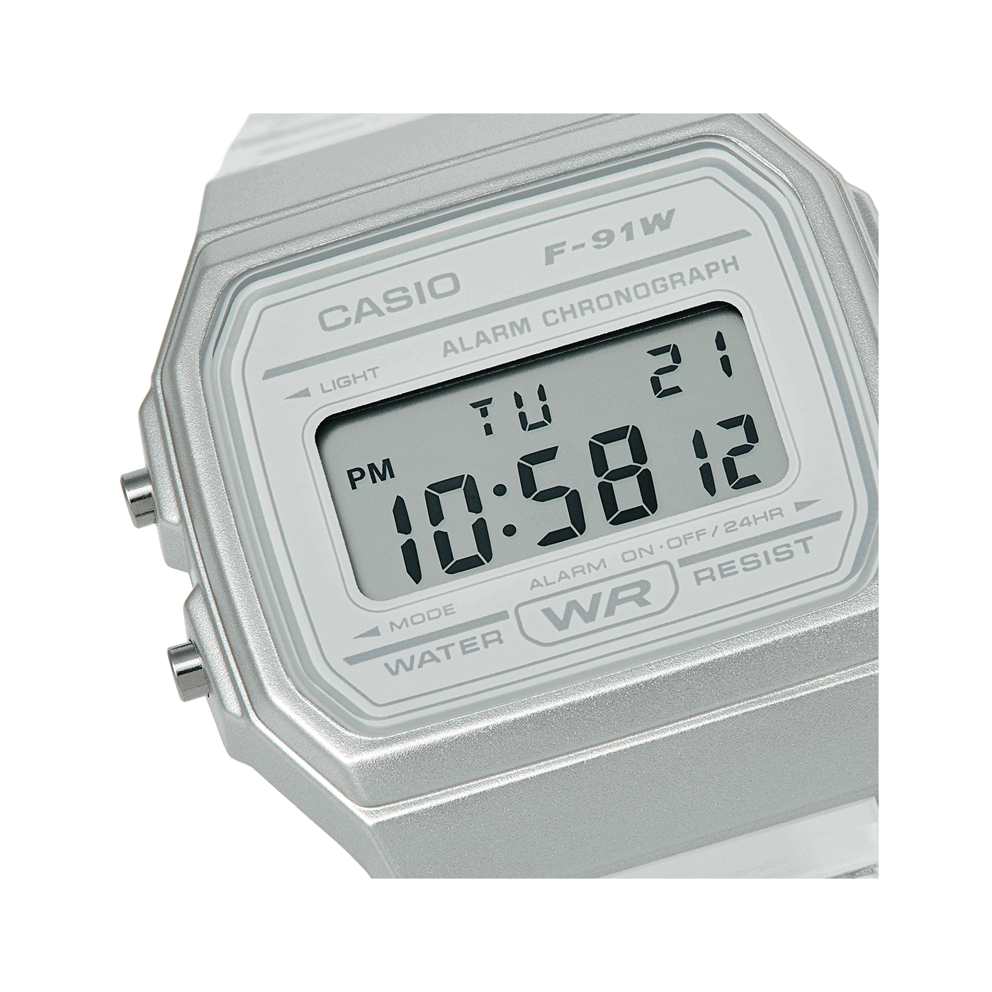 Reloj Unisex Casio F-91WS-7 Skeleton Vintage luz led con