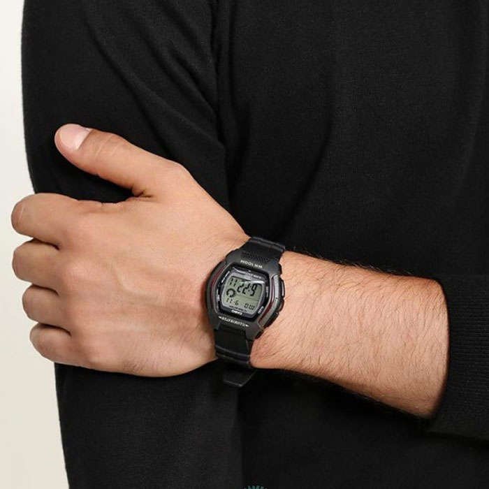 Reloj unisex Casio Hdd-600-1 Deportivo resistente al agua Alarma Led cronómetro