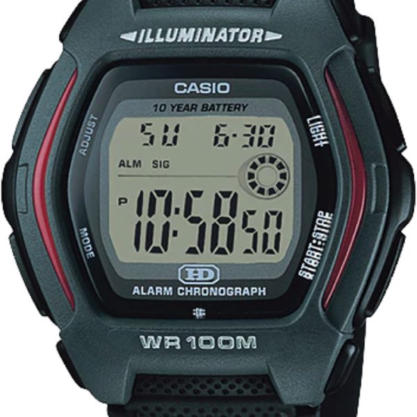 Reloj unisex Casio Hdd-600-1 Deportivo resistente al agua Alarma Led cronómetro