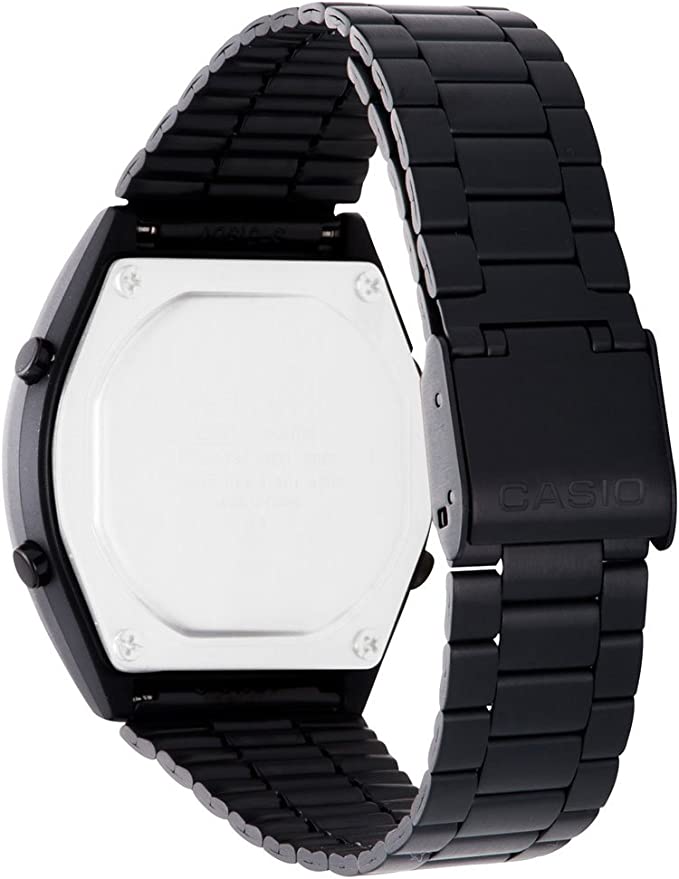Reloj Unisex Casio B640WB-1 correa de acero Illuminator calendario alarma