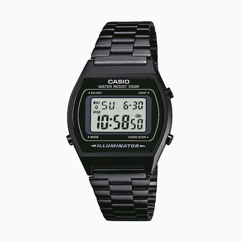 Reloj Unisex Casio B640WB-1 correa de acero Illuminator calendario alarma