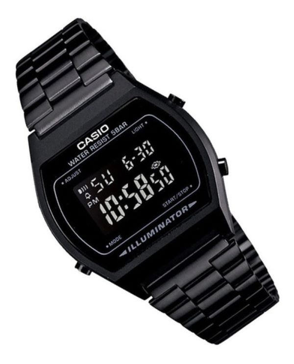 Reloj Unisex Casio B640WB-1 correa de acero Illuminator calendario alarma