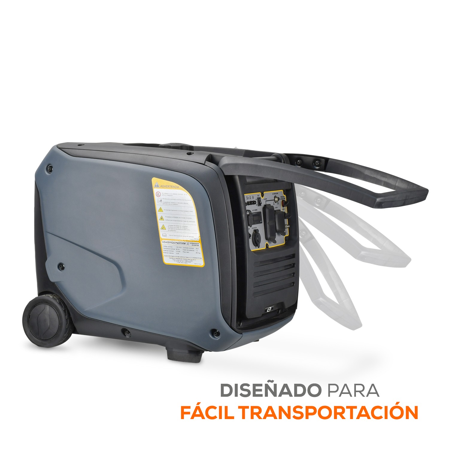 Generador Monofasico Evans de 4.5 kVA pico con motor a gasolina Thunder 7.5 HP