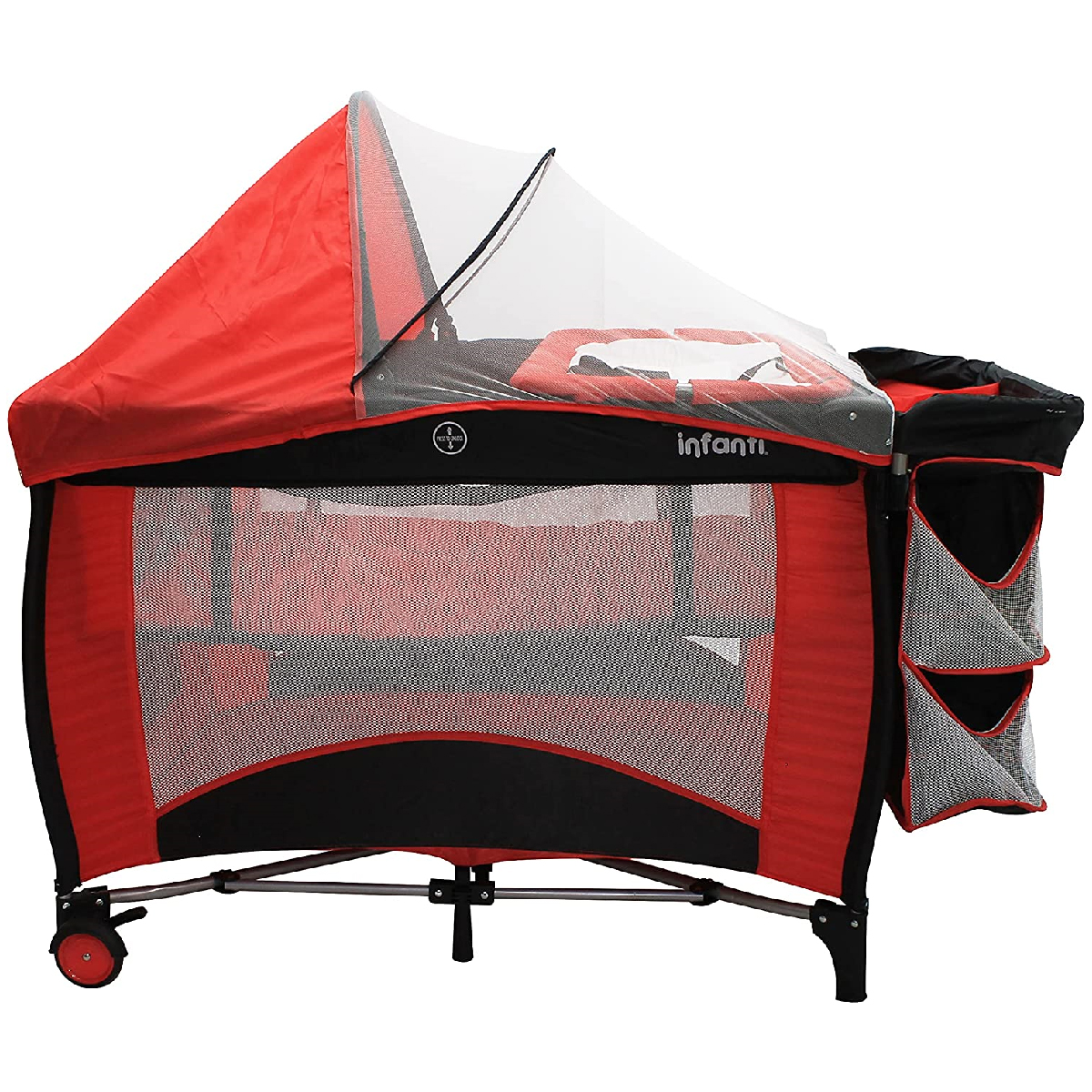 Cuna Corral para Bebe Gianna Infanti Rojo