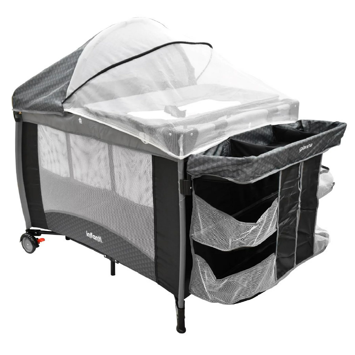 Cuna Corral para Bebe Gianna Infanti Gris