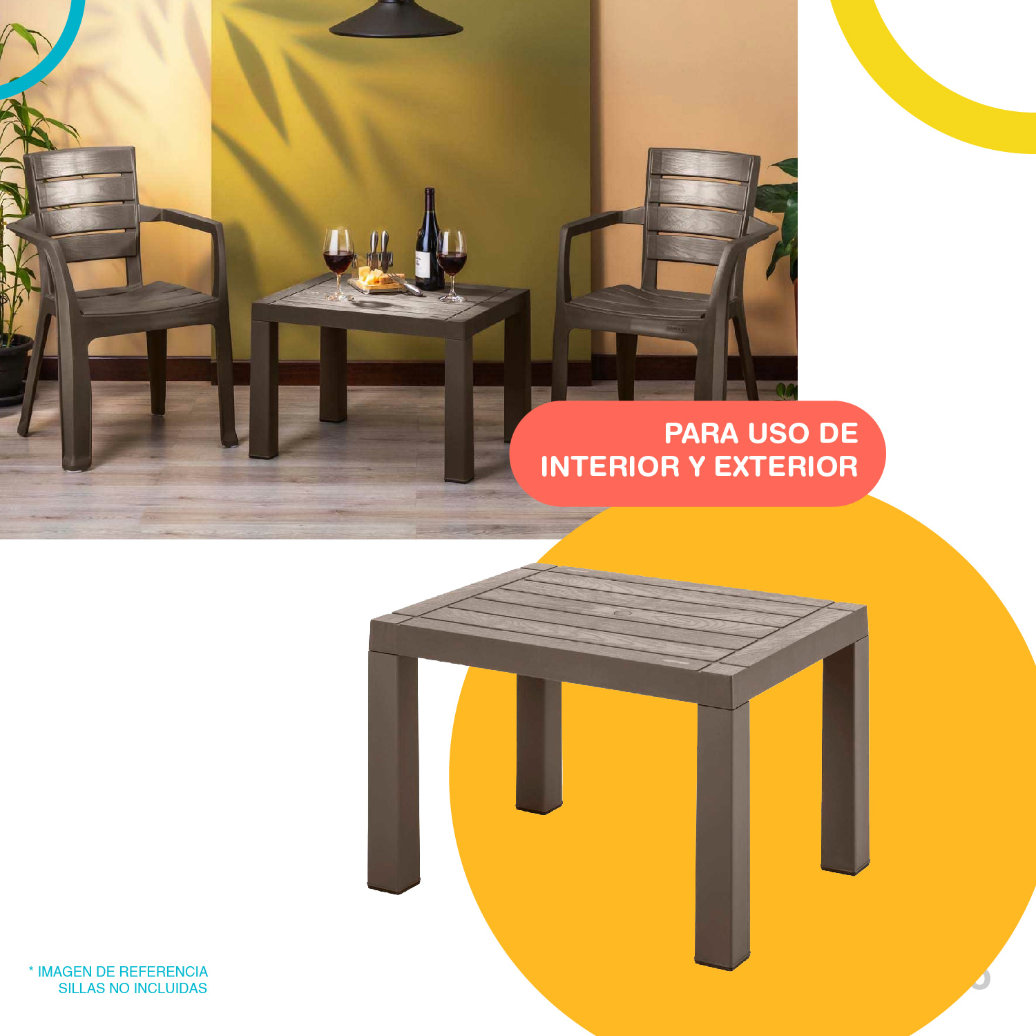 Mesa Rectangular De Servicio Plastico Resistente Pequeña 