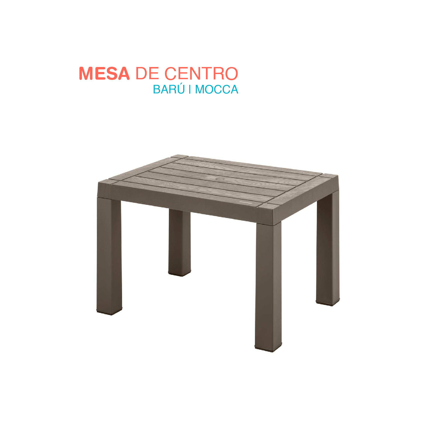 Mesa Rectangular De Servicio Plastico Resistente Pequeña 
