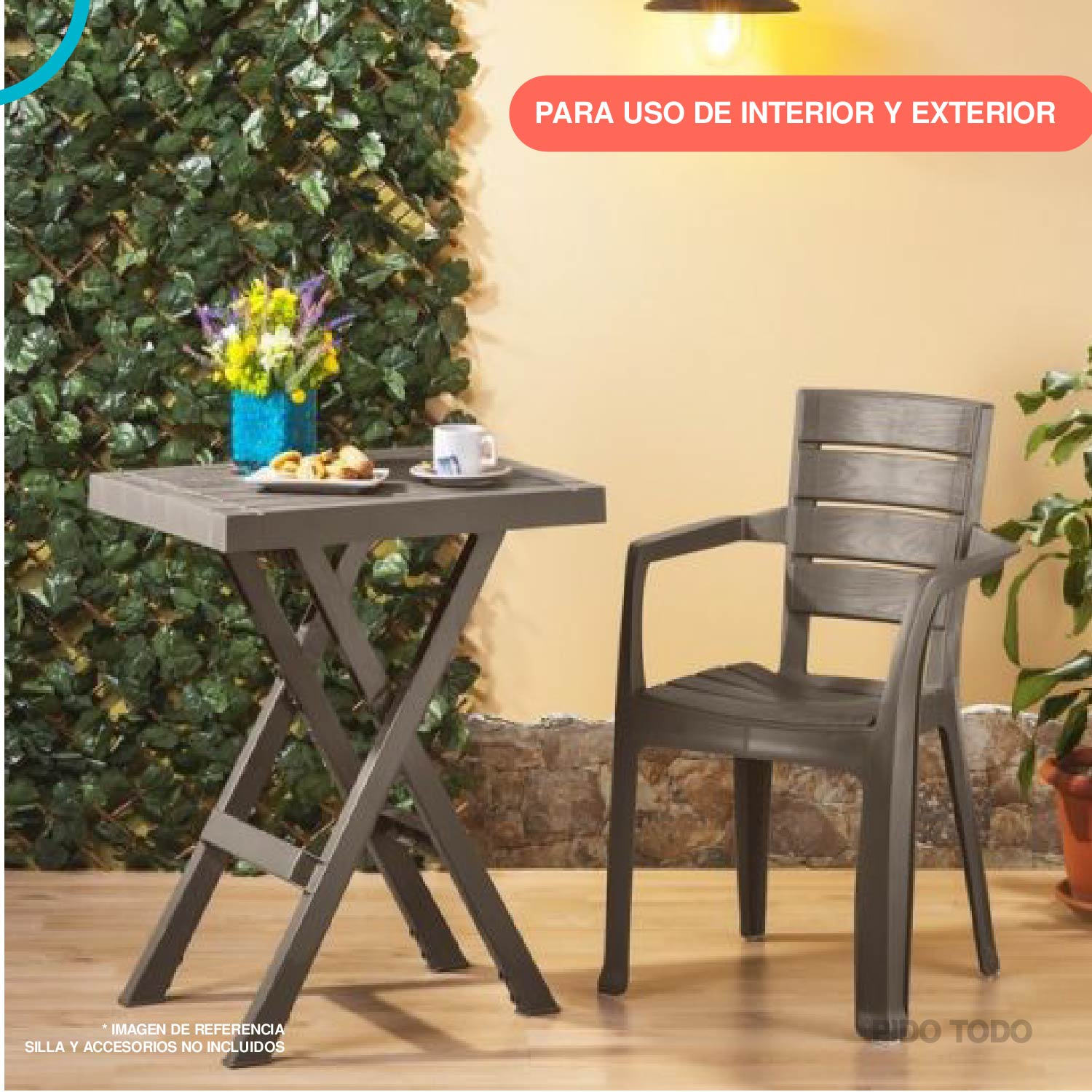 Mesa Plegable De Servicio Ajustable Resistente Individual 