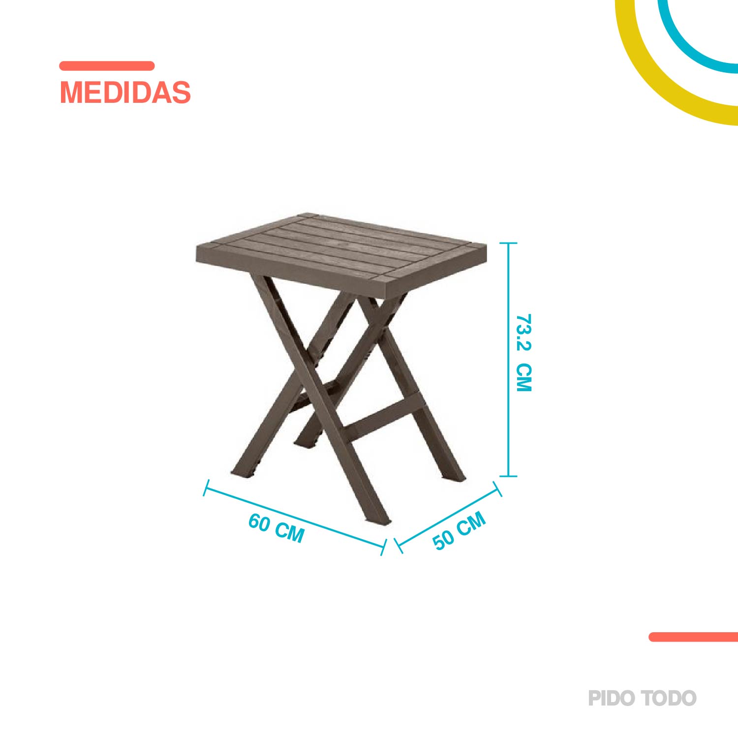 Mesa Plegable De Servicio Ajustable Resistente Individual 